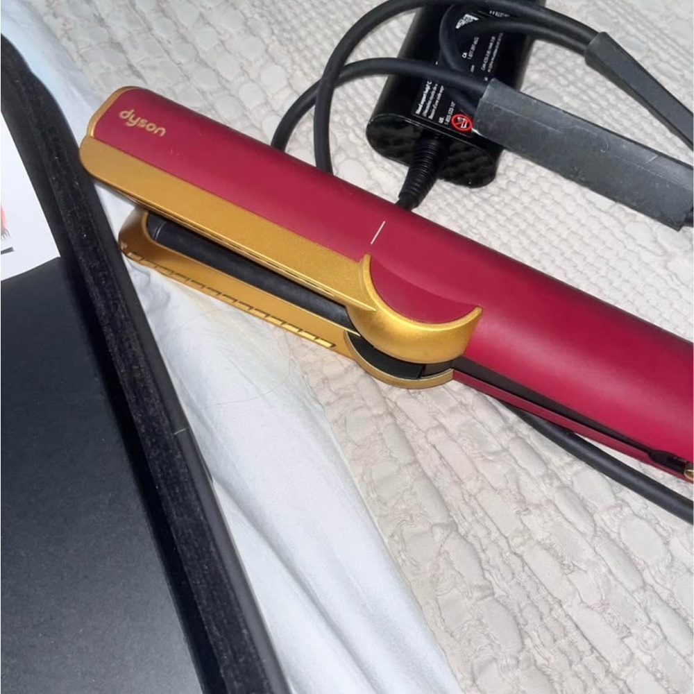 Dyson Airstrait Hair Straightener in Red and Gold